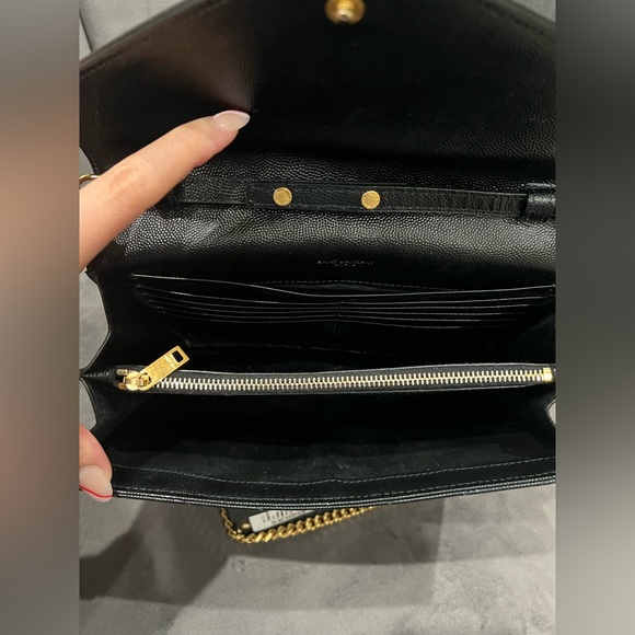 YSL Cassandre Monogram Wallet on Chain quilted black - Picture 15 of 16